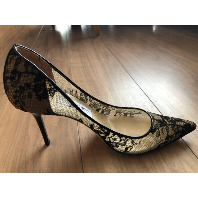 【美品】JIMMY CHOO レースパンプス