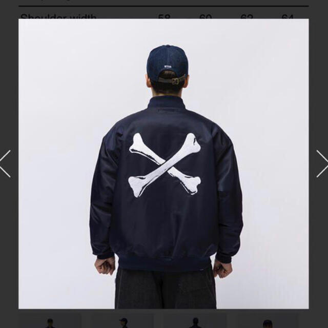 ブルゾン WTAPS TEAM JACKET BLACK XLサイズ