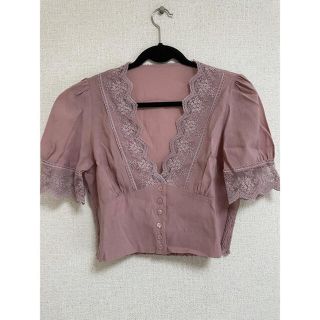 ザラ(ZARA)のZARA レーストップス ¥2000(シャツ/ブラウス(半袖/袖なし))