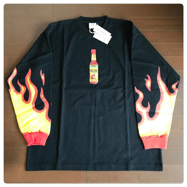 新品 VETEMENTS ヴェトモン ロングスリーブ Tシャツ 黒 S ロンT