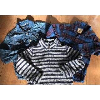 ベビーギャップ(babyGAP)のキッズトップス3点セット　ネルシャツ　ダンガリーシャツ110cm babyGAP(Tシャツ/カットソー)