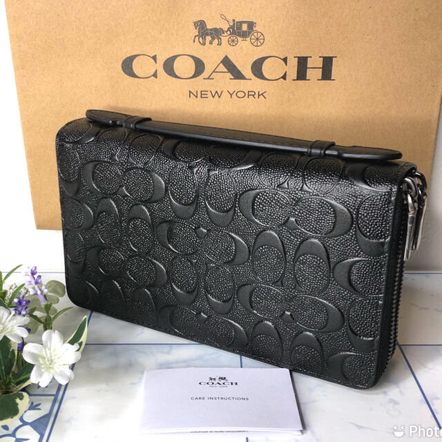 美品✨COACH トラベルオーガナイザー ブラック-