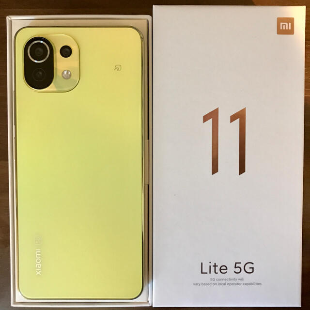 Mi11 Lite 5g シトラスイエロー