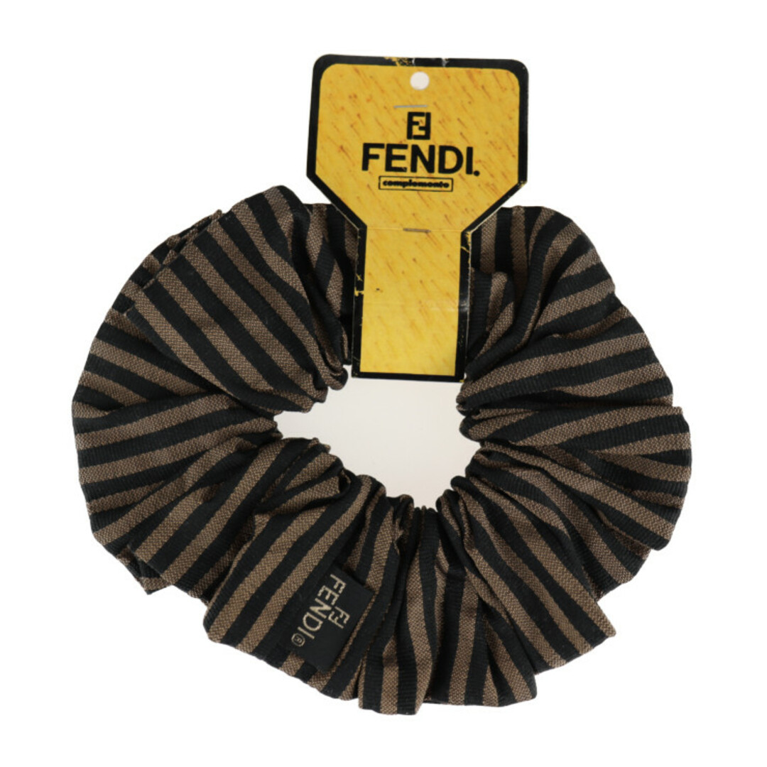 状態コンディション総合FENDI フェンディ ペカン シュシュ その他ファッション雑貨  キャンバス   ブラウン系 ブラック  ヘアアクセサリー 髪まとめ ヘアゴム ファッション小物 【本物保証】