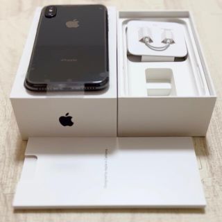 iPhone - 【新品】iPhone X 256GB スペースグレイの通販 by mahsyu's