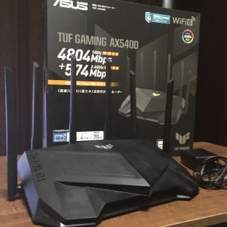 エイスース(ASUS)のASUS TUF-AX5400 Wifi6対応ゲーミングルーター(PC周辺機器)