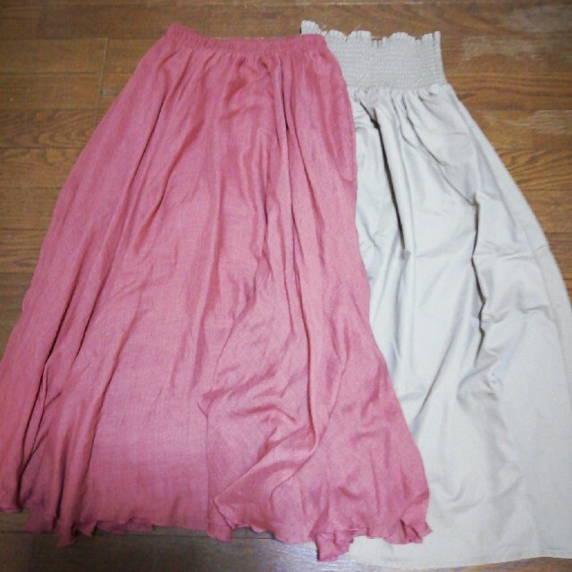GU(ジーユー)のフレアスカート２枚組 レディースのスカート(ロングスカート)の商品写真