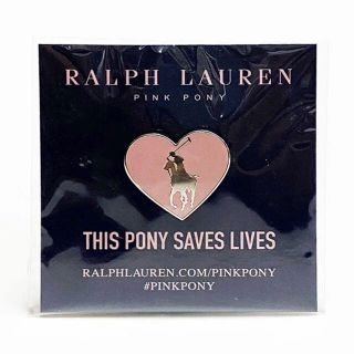 ポロラルフローレン(POLO RALPH LAUREN)のラルフローレン PINK PONY ハート形ポロプレイヤーピンバッジ新品(その他)