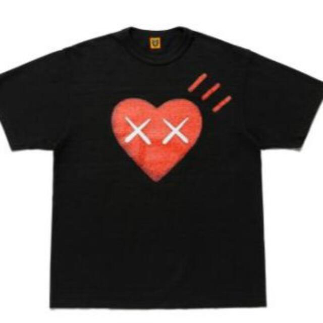 メンズhumanmade × kaws コラボ Tシャツ　ブラック　Lサイズ