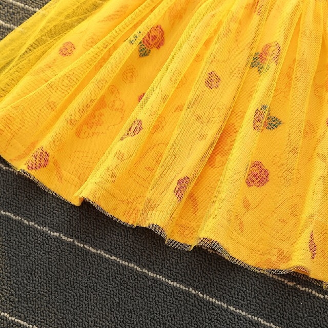 本格的なプリンセスドレス チュールが豪華なワンピース ハロウィン等に キッズ/ベビー/マタニティのキッズ服女の子用(90cm~)(ワンピース)の商品写真