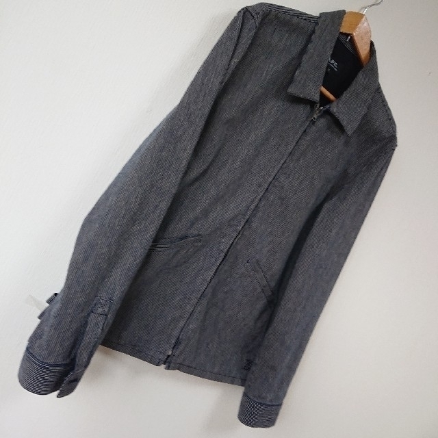 A.P.C(アーペーセー)のA.P.C. ヒッコリー ダブルジップ ジャケット メンズのジャケット/アウター(Gジャン/デニムジャケット)の商品写真