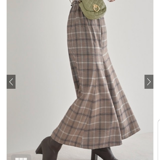 GRL(グレイル)のGRL  チェックマーメイドスカート　新品 レディースのスカート(ロングスカート)の商品写真