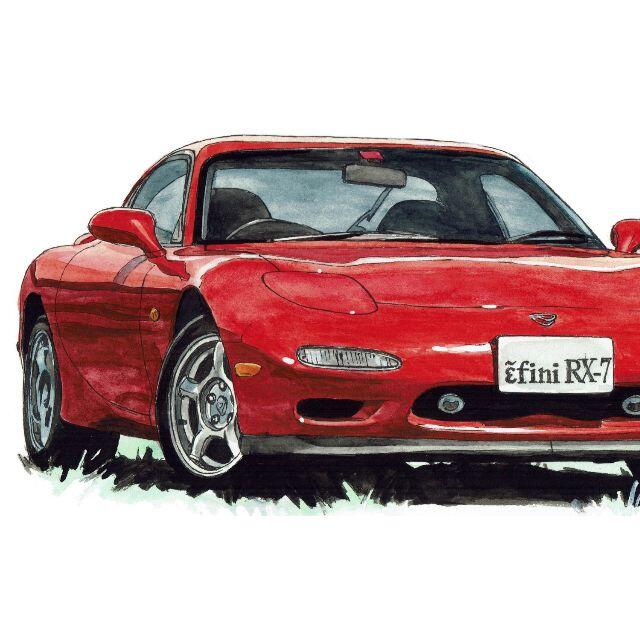 NC-836 RX-7/ロードスター限定版画 直筆サイン額装●作家平右ヱ門