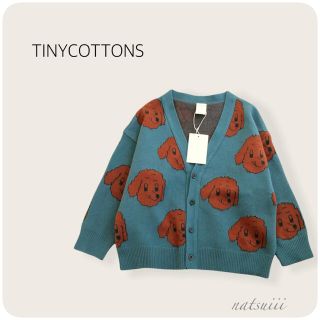 コドモビームス(こどもビームス)のTINYCOTTONS タイニーコットンズ . タグ付き DOG カーディガン(カーディガン)