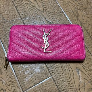 サンローラン(Saint Laurent)のイブサンローラン 長財布 ピンク(財布)