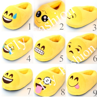 emoji 　ふわふわ絵文字スリッパ (ミュール)