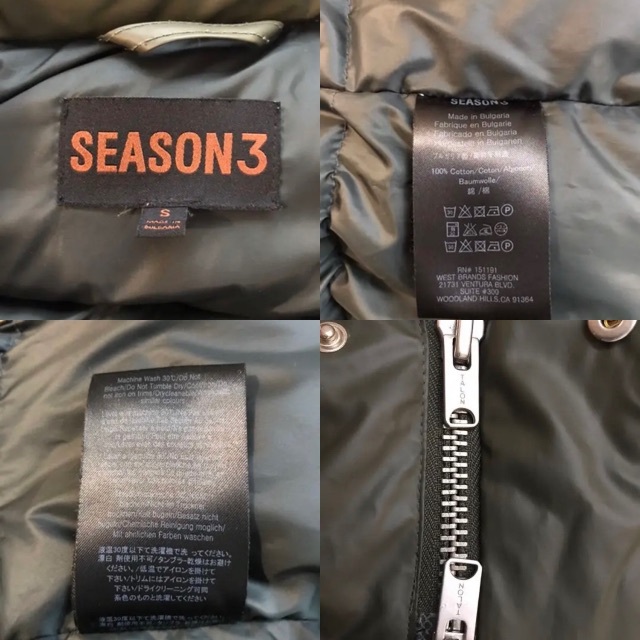 adidas(アディダス)のyeezy season3 long down/khaki green メンズのジャケット/アウター(ダウンジャケット)の商品写真