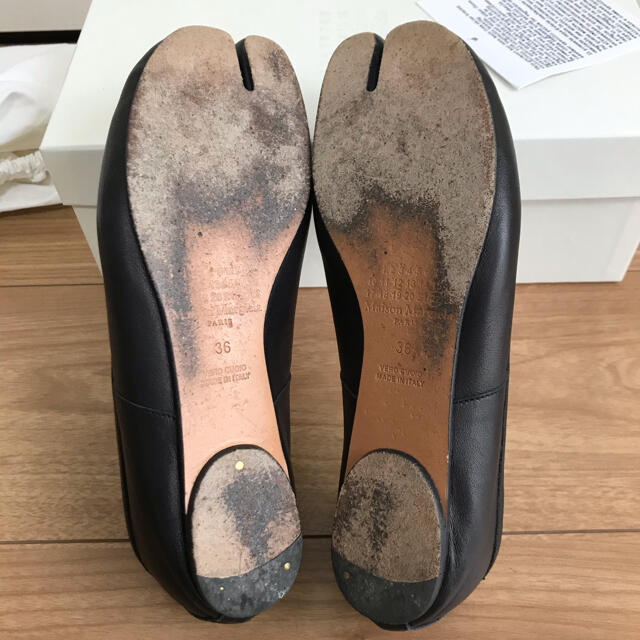 Maison Martin Margiela(マルタンマルジェラ)のMaison Margiela 足袋バレエシューズ　ブラック　36 レディースの靴/シューズ(バレエシューズ)の商品写真