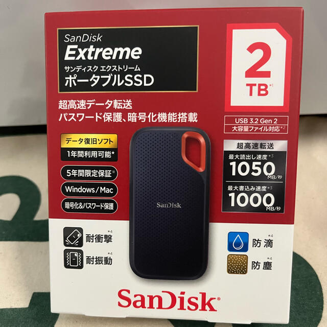 本物保証】 超美品 SanDisk サンディスク エクストリーム ポータブル
