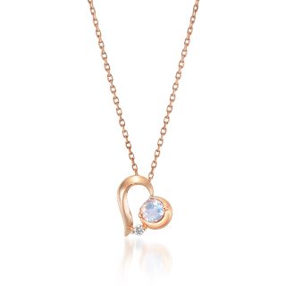 スタージュエリー(STAR JEWELRY)の☆月末SALE☆ スタージュエリー　K10ネックレス　HEART MOON(ネックレス)