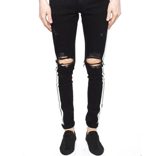 サンローラン(Saint Laurent)のobj着用　amiri side stripe broken jeans 32(デニム/ジーンズ)