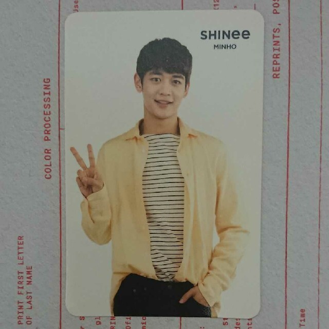 SHINee(シャイニー)のSHINee MINHO Trading Card エンタメ/ホビーのCD(K-POP/アジア)の商品写真