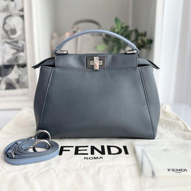 新品同様 FENDI 美品☆ フェンディ ミニ ピーカブー 2way レザー