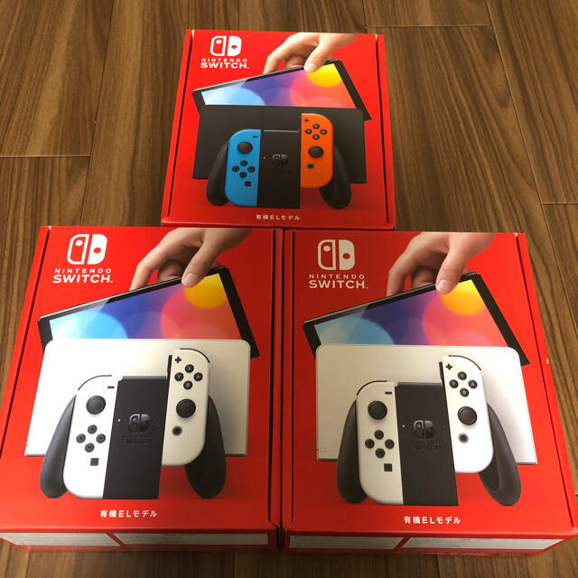 2022人気特価 Nintendo Switch 3台セット 有機ELモデル 家庭用ゲーム