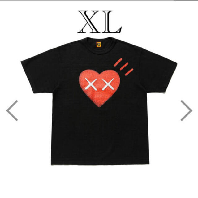 HUMAN MADE T-SHIRT KAWS #6 黒 ヒューマンメイド　XL