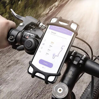 スマホシリコンカバー　自転車(iPhoneケース)