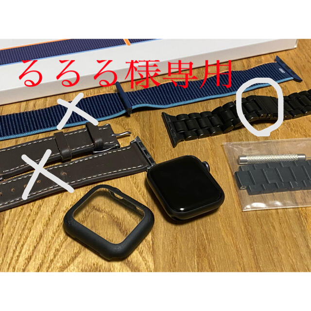 Apple Watch 6 40mm スペースグレイアルミニウムケース ブラックMG133JA代表カラー