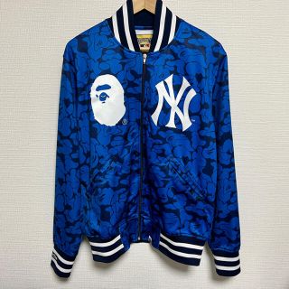 アベイシングエイプ(A BATHING APE)のMitchell&Ness × BAPE コラボ ジャケット ヤンキース(スタジャン)