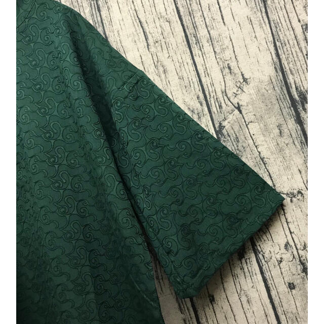 チャイナシャツ forest green XL相当 レディースのトップス(シャツ/ブラウス(長袖/七分))の商品写真