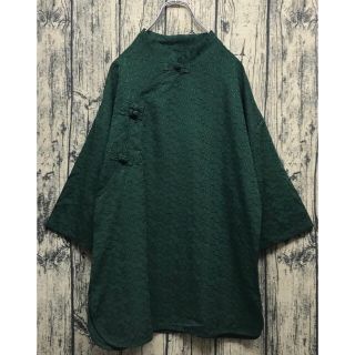 チャイナシャツ forest green XL相当(シャツ/ブラウス(長袖/七分))