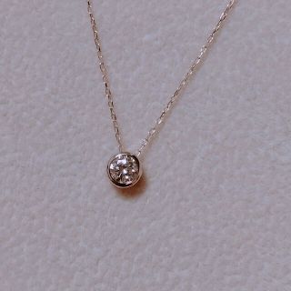 K18ダイヤモンドネックレス♡一粒ダイヤモンド(ネックレス)