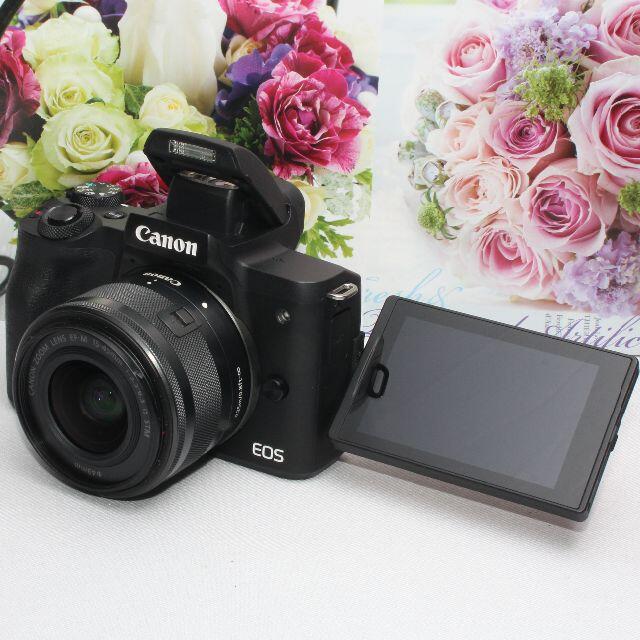 Canon - ❤️予備バッテリー&新品カメラバッグ付❤️Canon EOS kiss M