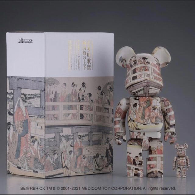 「BE@RBRICK 喜多川歌麿「両国橋の上下」 100% ＆ 400%