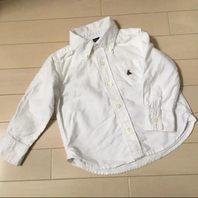 Baby gap ★ ホワイトシャツ 90 キッズ/ベビー/マタニティのキッズ服男の子用(90cm~)(ブラウス)の商品写真