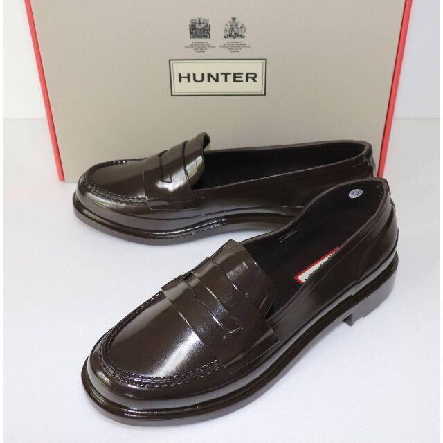 定価16500 新品 本物 HUNTER 靴ローファー JP23 173
