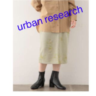 アーバンリサーチ(URBAN RESEARCH)の新品★urban research 花柄 裏毛 タイトスカート(ロングスカート)