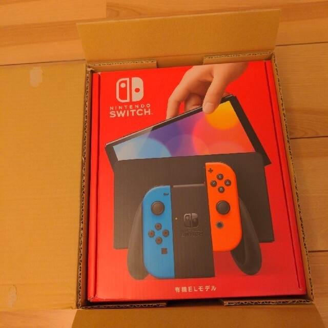 送料込 Nintendo Switch 有機ELモデル ネオン 新品未開封エンタメホビー