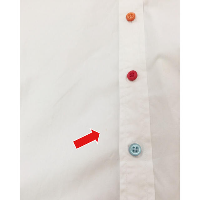 United Arrows カラフルボタンの白シャツ 七分袖 の通販 By Nini S Shop ユナイテッドアローズならラクマ