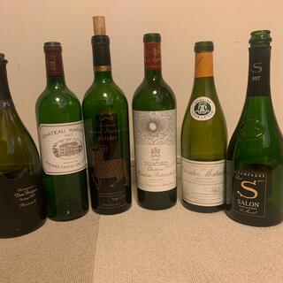 ドンペリニヨン(Dom Pérignon)のムートン、マルゴー、モンラッシェ、サロン、ドンペリP2空瓶(置物)