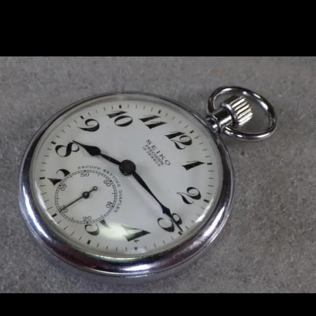 レディース1964年　19セイコー　プレシジョン　懐中時計　手巻き　15石　鉄道時計