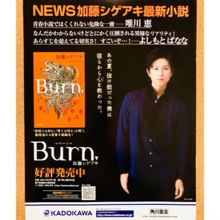 ニュース(NEWS)の【0804】加藤シゲアキさん　切り抜き(アート/エンタメ/ホビー)