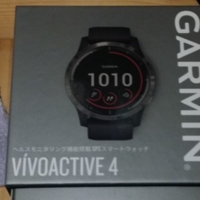 GARMIN(ガーミン)のGARMIN VIVOACTIVE4 ブラックスレート スポーツ/アウトドアのトレーニング/エクササイズ(トレーニング用品)の商品写真