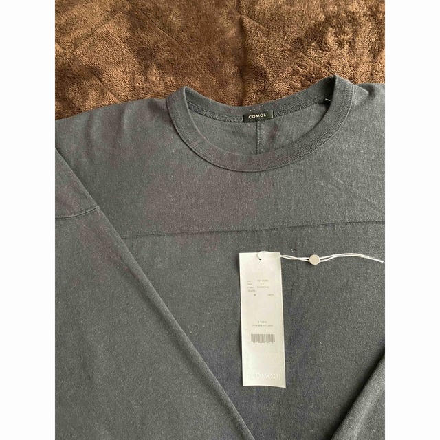 comoli フットボールT CHARCOAL サイズ3 - Tシャツ/カットソー(七分/長袖)