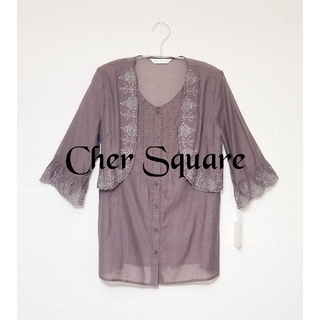 Cher square◆シャツ・ブラウス◆新品未使用◆7分丈◆レディース(シャツ/ブラウス(長袖/七分))
