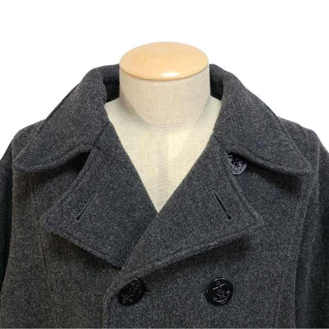 WOOLRICH(ウールリッチ)のWOOL RICH ウールリッチ コート Pコート ロング L レーヨン40 メンズのジャケット/アウター(ピーコート)の商品写真