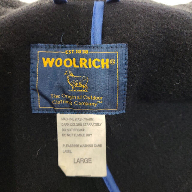WOOLRICH(ウールリッチ)のWOOL RICH ウールリッチ コート Pコート ロング L レーヨン40 メンズのジャケット/アウター(ピーコート)の商品写真